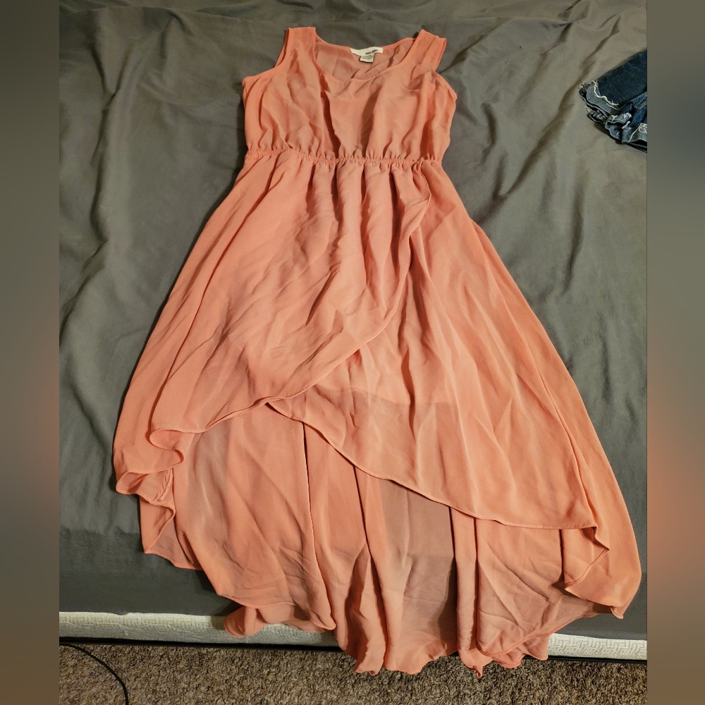 Blush high low dress, size medium